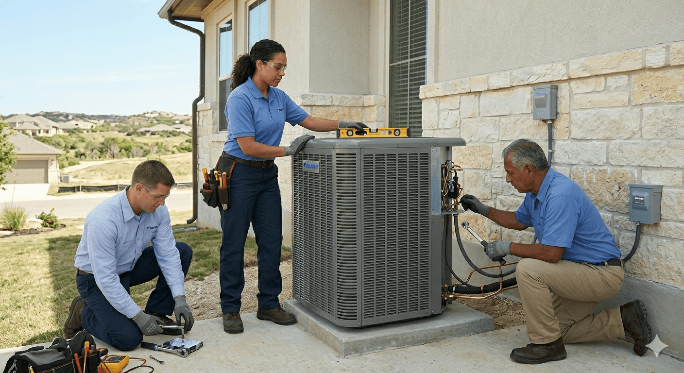 HVAC system installation by Texas Air Boss